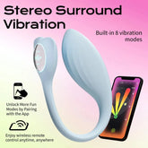 Monster Pub app vibrator Dr Whale- Blue App Controlled Vibrators Monster Pub 1P Smart Wireless Bluetooth Vibrator