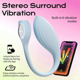 Monster Pub app vibrator Dr Whale- Blue App Controlled Vibrators Monster Pub 1P Smart Wireless Bluetooth Vibrator