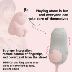 MonsterPub Mini Cat Ring Combination Vibrator