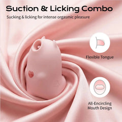 Monster Pub Magic Kiss Smart Clitoral Suction Egg Tongue Vibrator