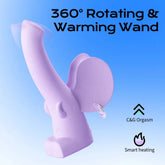 Monster Pub sex toy Purple MOOMA Smart 360° Rotating & Heating Wand Vibrator