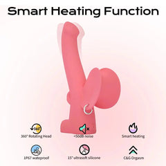 Monster Pub sex toy Red MOOMA Smart 360° Rotating & Heating Wand