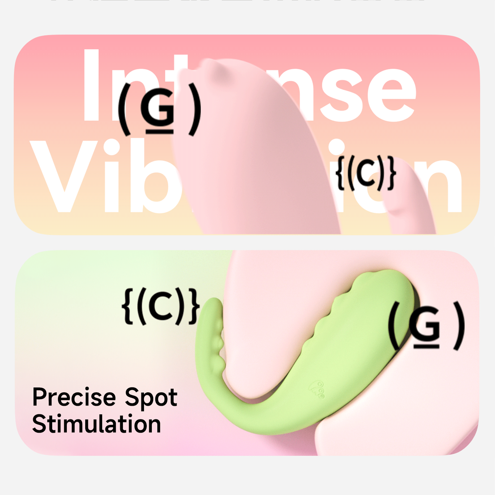 Monster Pub U-Type Vibrator Ori 1X U-Shaped Remote Egg Vibrator