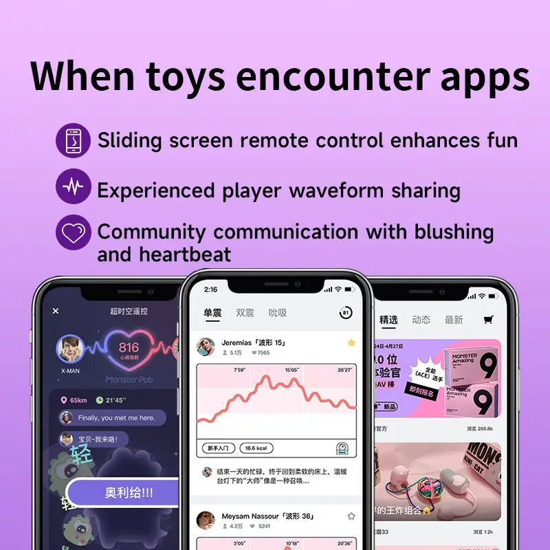 monsterpub bundle Monster Pub Honey Detective Wireless Double Stimulation Vibrator APP Remote Control