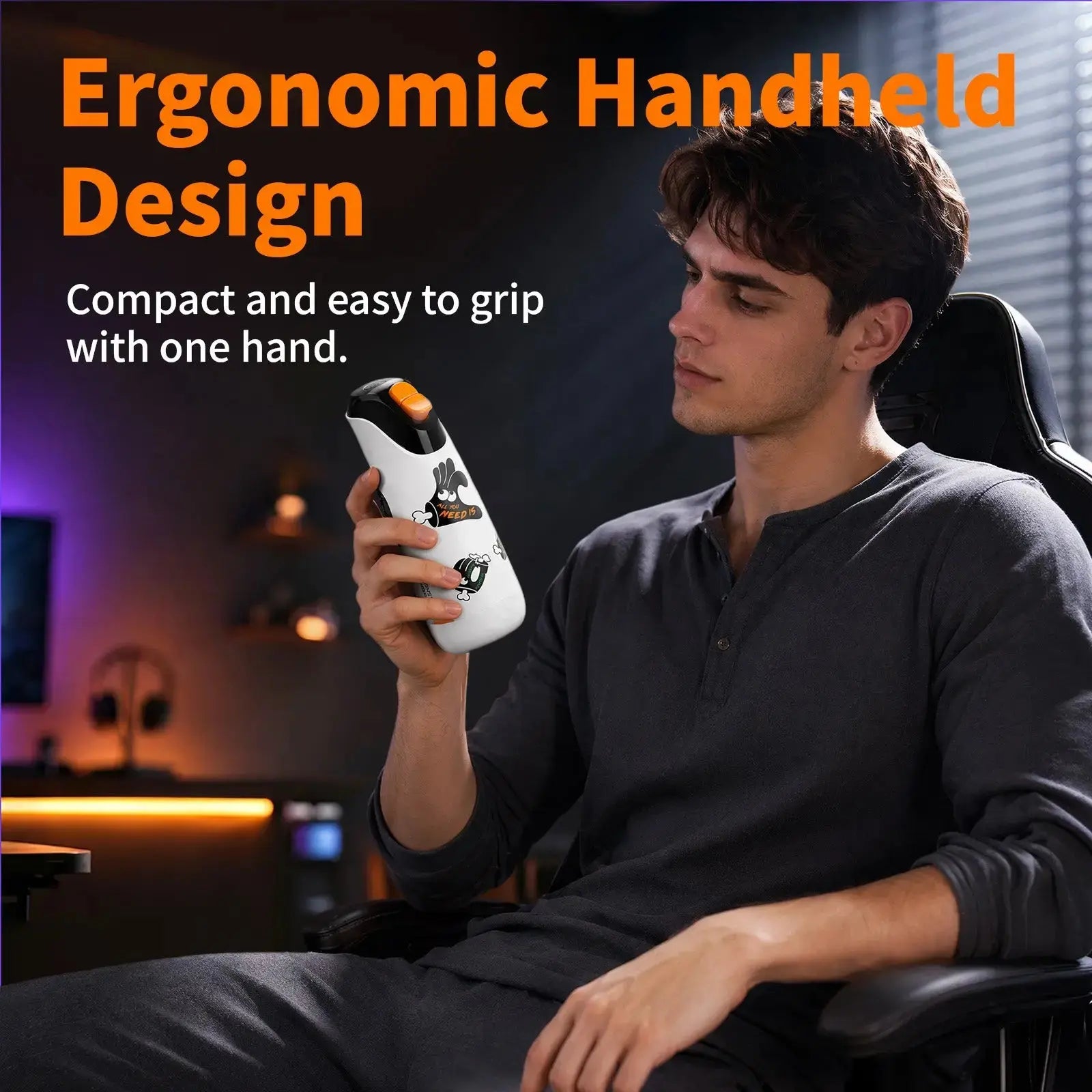 Monsterpub Tornado Smart Cup with AI Interaction App-connected, waterproof, 360° sensing, high-torque engine with swirling vibrations, and AI character interaction.