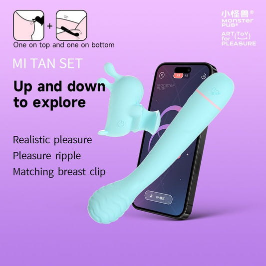 Monster Pub bundle Monster Pub Honey Detective Wireless Double Stimulation Vibrator APP Remote Control