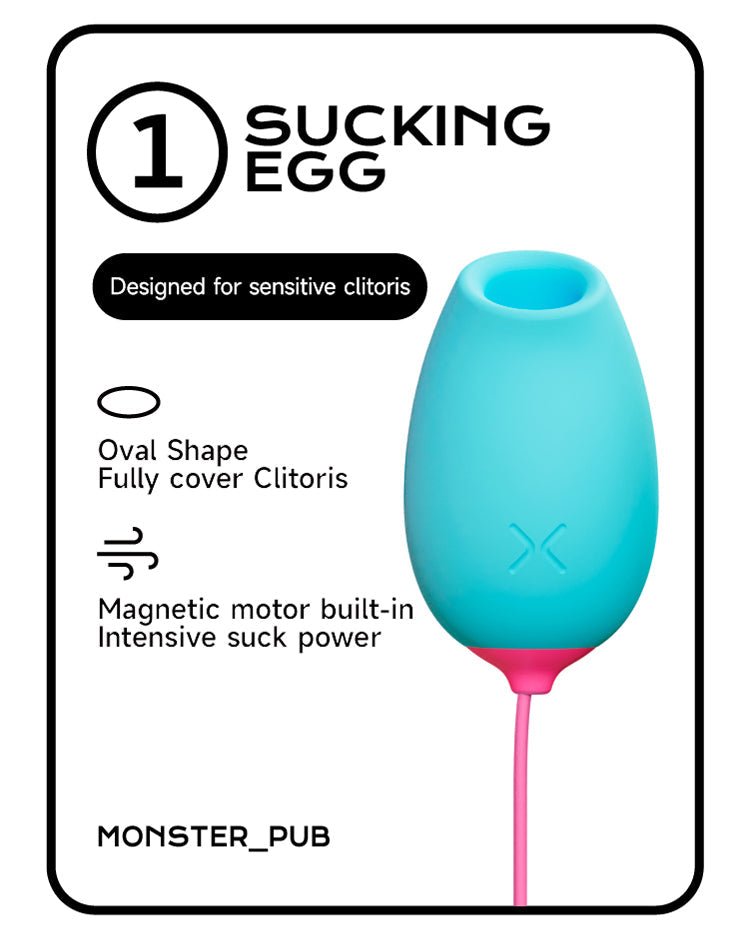 monsterpub 按摩 Monster Pub PALY G-Spot Sucking Egg Vibrator