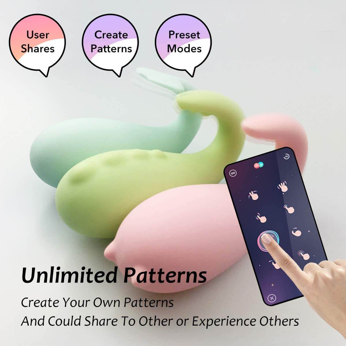 Remote-controlled 1X U-Shaped Egg Vibrator for discreet and intimate fun