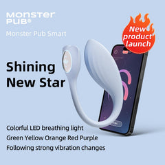 Monster Pub app vibrator Blue App Controlled Vibrators Monster Pub 1P Smart Wireless Bluetooth Vibrator